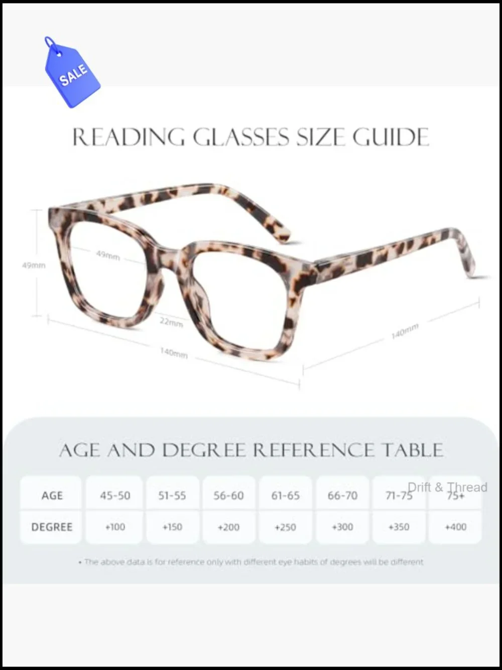 Blue Light Blocking Square Reading Glasses 3 Pack